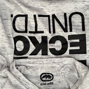 Ecko Unlimited White and Black Short Sleeve Tee